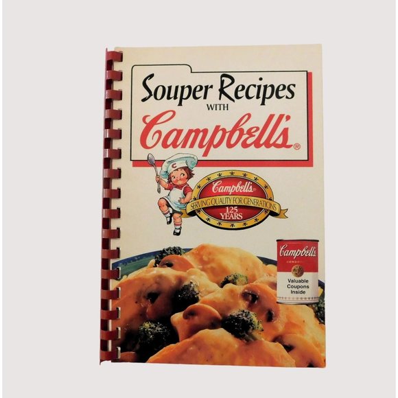 Souper Recipes with Campbells Cookbook 1994 Recipes Spiral Paperback - Picture 1 of 5